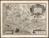 1606 Jodocus Hondius Map of Mexico