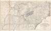 1865 Kossak Map of the Marches of General Sherman (Civil War)