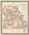 1849 Mitchell Map of Missouri
