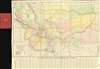 1910 Rand McNally Railroad Commission Map of Montana