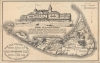 1886 Swain / Ewer Map of Nantucket, Massachusetts w/ The Nantucket Hotel