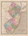 1846 Bradford Map of New Jersey