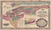 1855 Magnus Map of New York City and Brooklyn - old color!