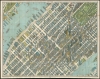 1964 Bollmann View of Midtown Manhattan/ Subway Map on Reverse