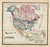 1871 Sikkel Manuscript Map of North America