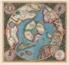 1606 Mercator / Hondius Map of the Arctic (First Map of the North Pole)