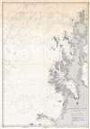 1944 U.S. Coast and Geodetic Survey Nautical Chart / Map of Northwestern Palawan, Philippines