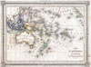 1852 Bocage Map of Australia and Polynesia