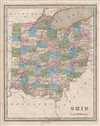 1846 Bradford Map of Ohio