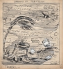 1951 George White Political Cartoon of Political Storms in Florida and D.C.
