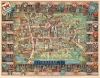 1948 Lee Pictorial Map of Oxford, England