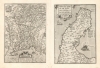 1581 Ortelius Maps of Padua and Apulia in Italy