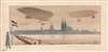 1909 Gamy / Montaut View of the Dirigibles Parceval and Gross, Cologne, Germany