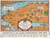 1935 Hotel Taft Pictorial Tourist Map of Manhattan, New York City