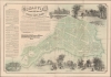 1870 Bufford Map of Rockport, Pigeon Cove, Cape Ann, Massachusetts