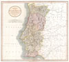 1811 Cary Map of the Kingdom of Portugal