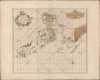 1753 Van Keulen 'Secret Atlas' Map of Hong Kong, Guangzhou, Pearl River, Macao, China
