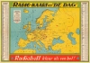 1938 De Dag Radio Station Map of Europe