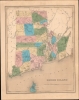 1838 Bradford Map of Rhode Island