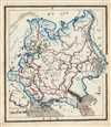 1871 Sikkel Manuscript Map of Russia