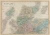 1851 Black Map of Northern Scotland
