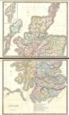 1860 Philip Map of Scotland (2 parts)