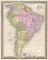1849 Mitchell Map of South America
