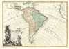 1762 Janvier Map of South America