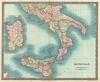 1831 Dower / Teesdale Map of Southern Italy and Sicily