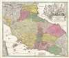1716 Homann Map of Central Italy and the Papal States