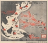 1944 Chapin Map of the Pacific Ocean and Progress in the Pacific War