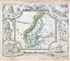 1846 Lowenberg Whimsical Map of Scandinavia