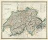 1835 Hall Map of Switzerland