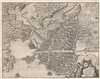 1725 Van der Aa View of Syracuse, Sicily