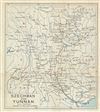 1924 Imperial Japanese Railway Map of the Yunnan and Sichuan Province, China