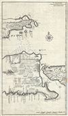 1726 Valentijn Map of East Java, Indonesia