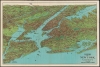 1927 Nostrand Birds-Eye View Map of New York City, New York