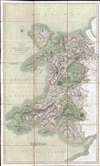 1827 Cary Case Map of Wales