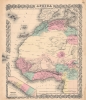 1856 Colton Map of Western Africa
