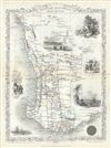 1851 Tallis and Rapkin Map of Western Australia
