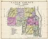 1912 Century Map of Yates County, New York