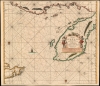 1687 Van Keulen Map of the Yucatan Peninsula, Belize and Honduras