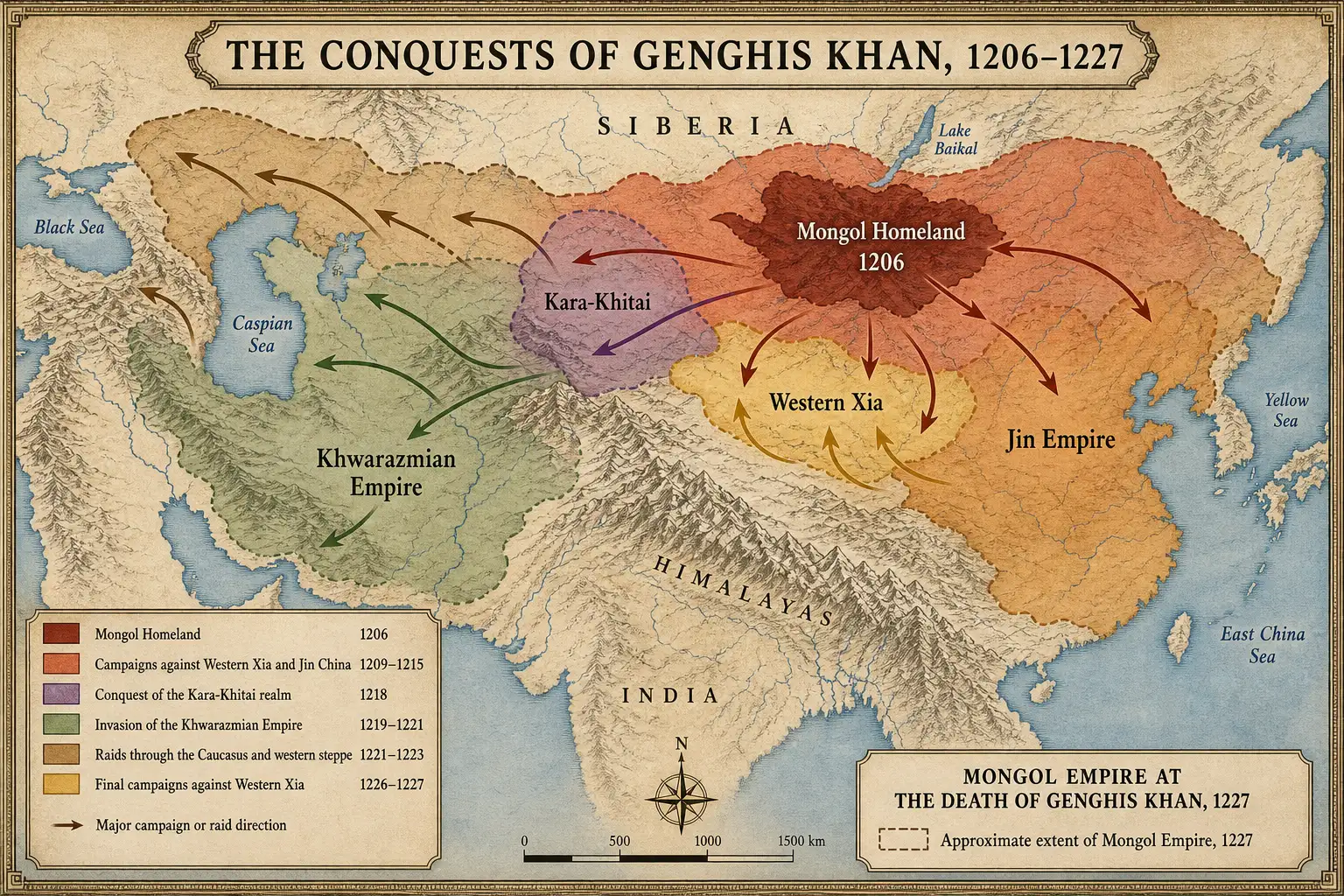 Conquests of Ghengis Khan