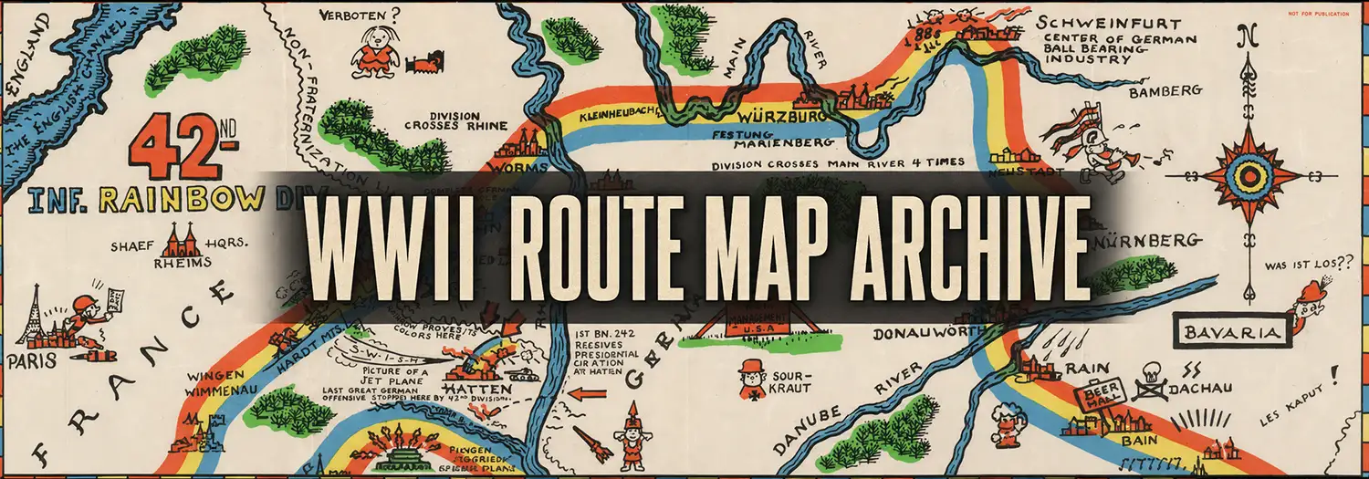 Geographicus Archive WWII Route Maps