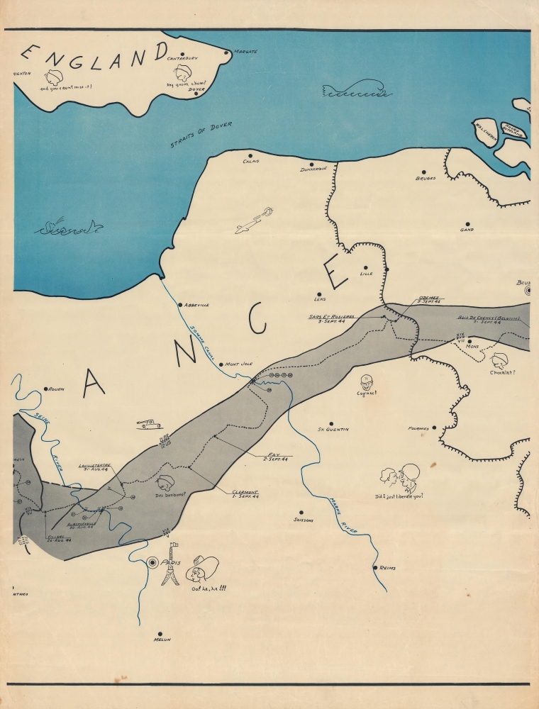 Operations from Omaha Beach to Elbe River. - Alternate View 4