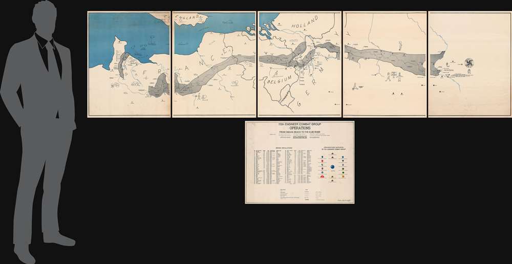 Operations from Omaha Beach to Elbe River. - Alternate View 1