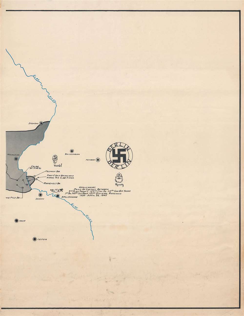 Operations from Omaha Beach to Elbe River. - Alternate View 6