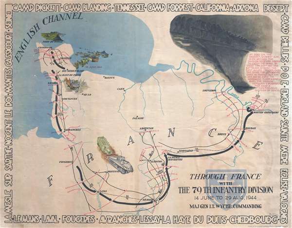 Through France with the 79th Infantry Division 14 June to 29 Aug, 1944. Maj Gen I.T. Wyche, Commanding. - Main View