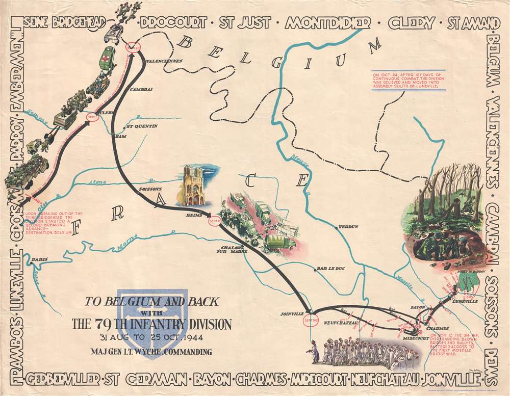 To Belgium and Back with the 79th Infantry Division 31 Aug to 25 Oct, 1944. - Main View