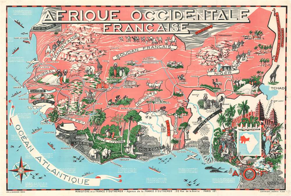 Afrique Occidentale Francaise. - Main View